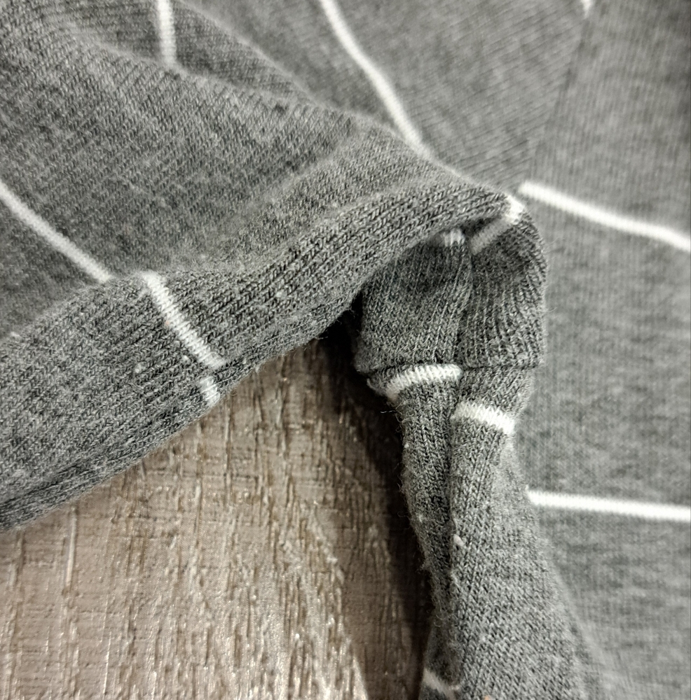 ROOLEE Grey & White Striped Nursing Dress - Picture 2 of 7